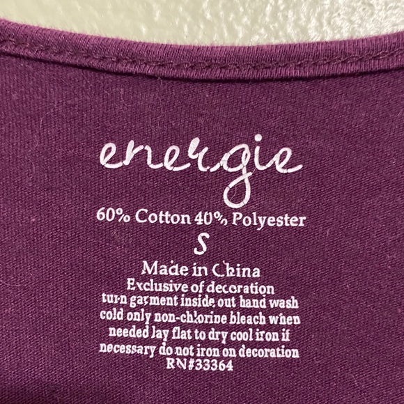 Purple Rhinestone Energie Tank Top - Picture 5 of 5